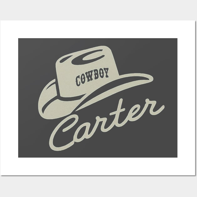 Retro Cowboy Carter Wall Art by Retro Travel Design